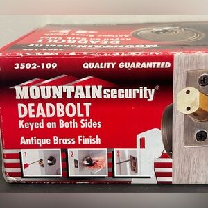 MOUNTAIN SECURITY DEADBOLT LOCK - NEW